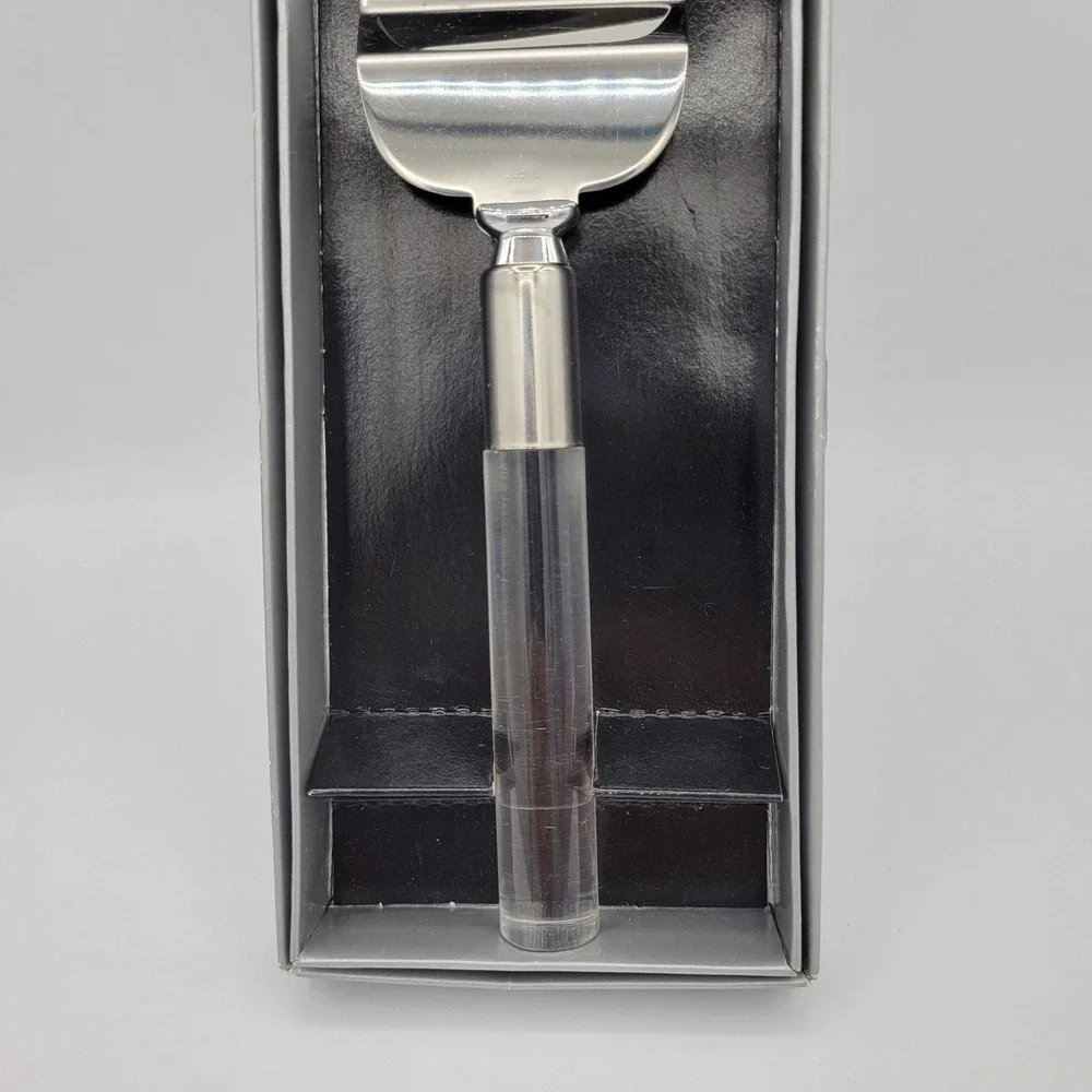 Vintage Cake Knife Server‎ Acrylic Handle Made In Japan Stainless Steel Wedding